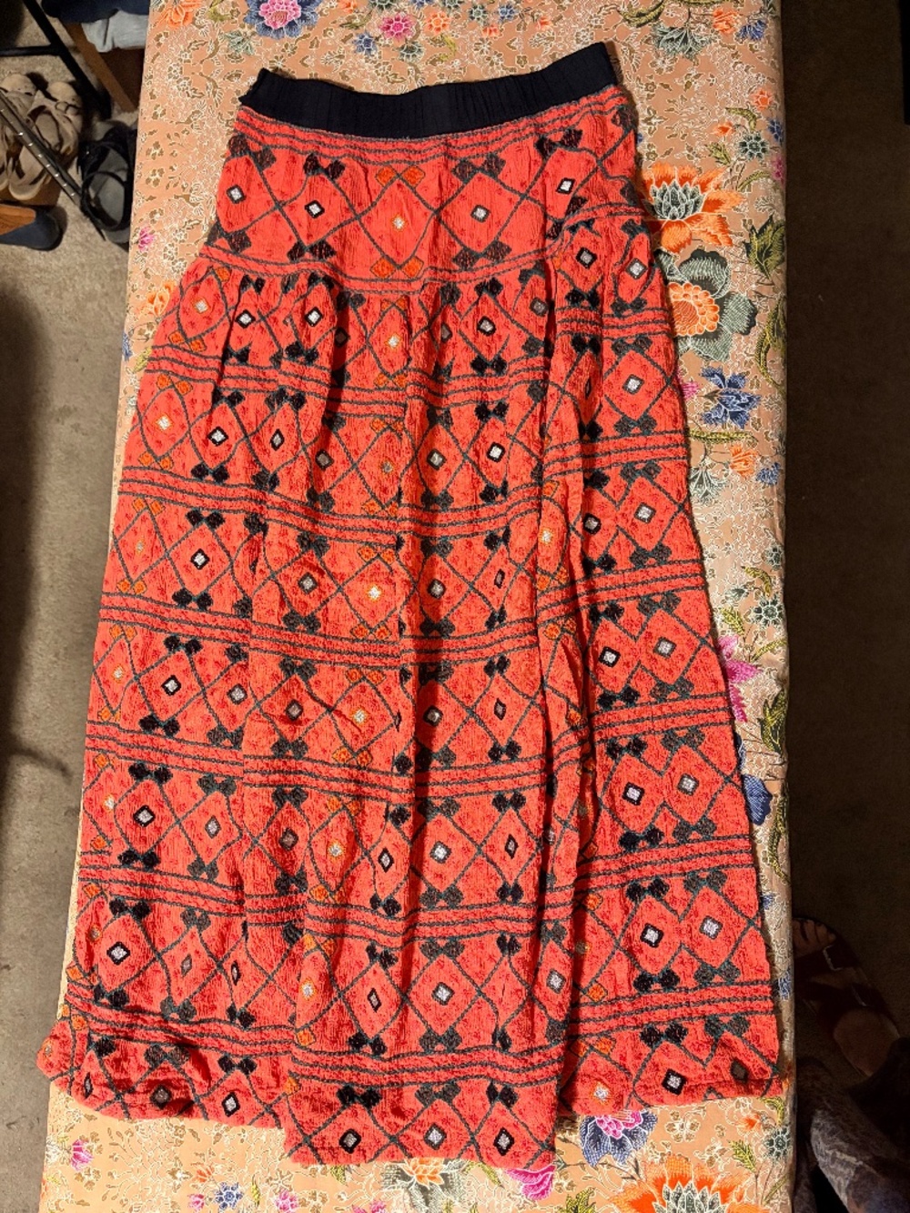 Free people embroidered skirt XS